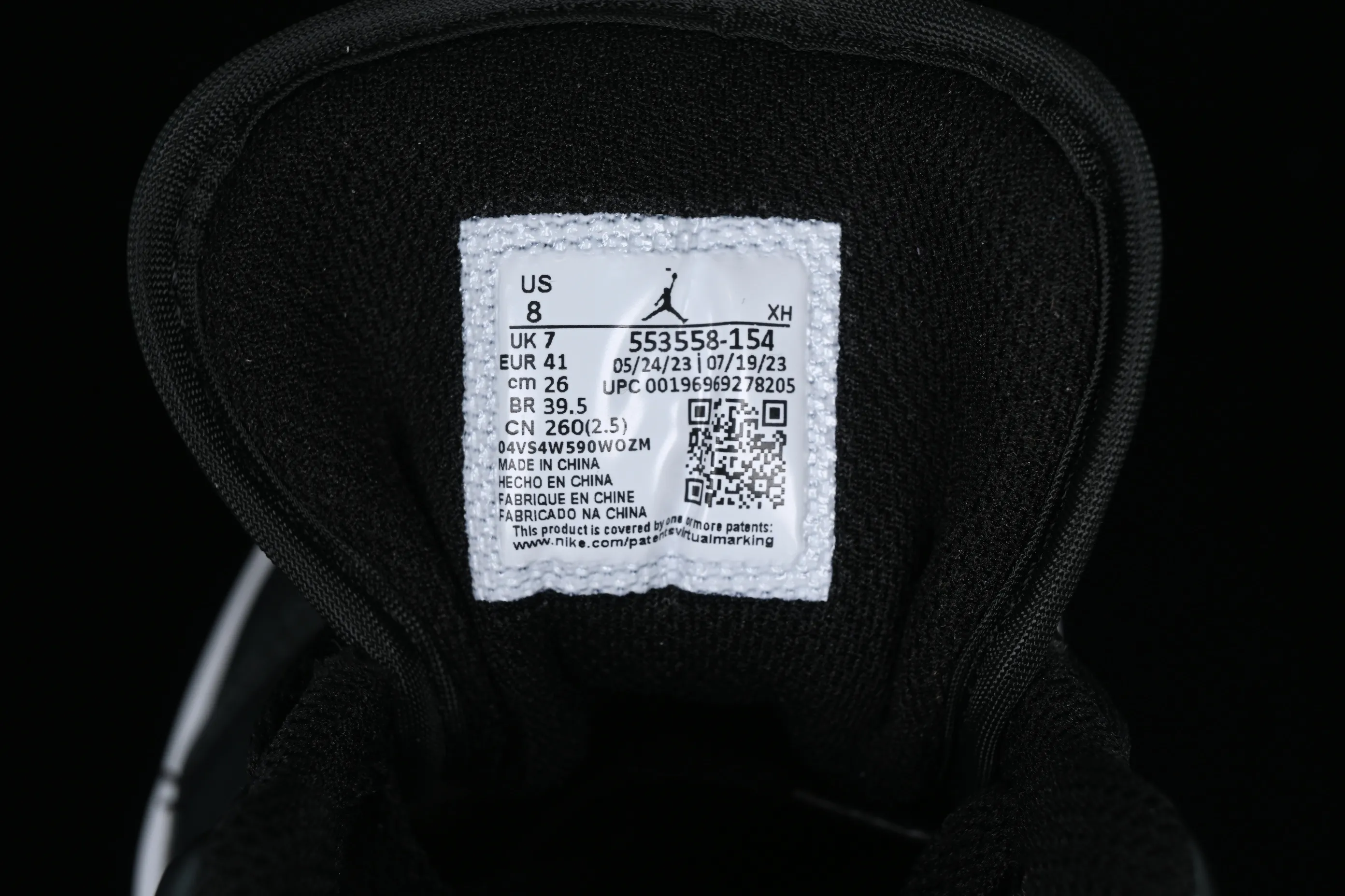 All categories Air Jordan Jordan series basketball shoes Air Jordan 1 Low G version pure original Air Jordan 1 Low AJ1 Joe 1 color matching cultural low-top casual sneakers 553558-154